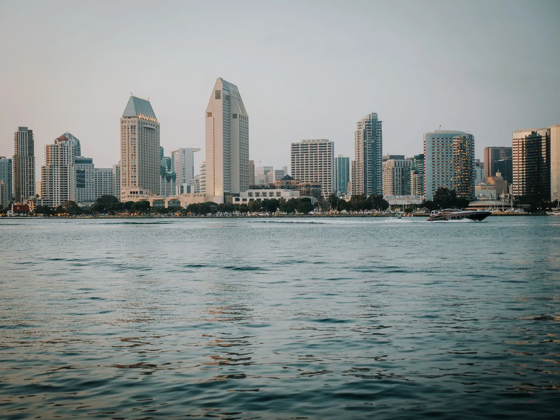 San Diego skyline across the bay